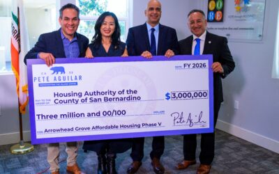 Congressman Pete Aguilar Joins HACSB to Celebrate $3 Million for Arrowhead Grove Phase V Redevelopment